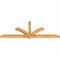 Ekena Millwork Redmond Rough Sawn Timber Gable Bracket, Western Red Cedar, 96"W x 36"H x 4"D x 4"F, 9/12 Pitch GBW096X36X0404RED00RWR - alternate 2